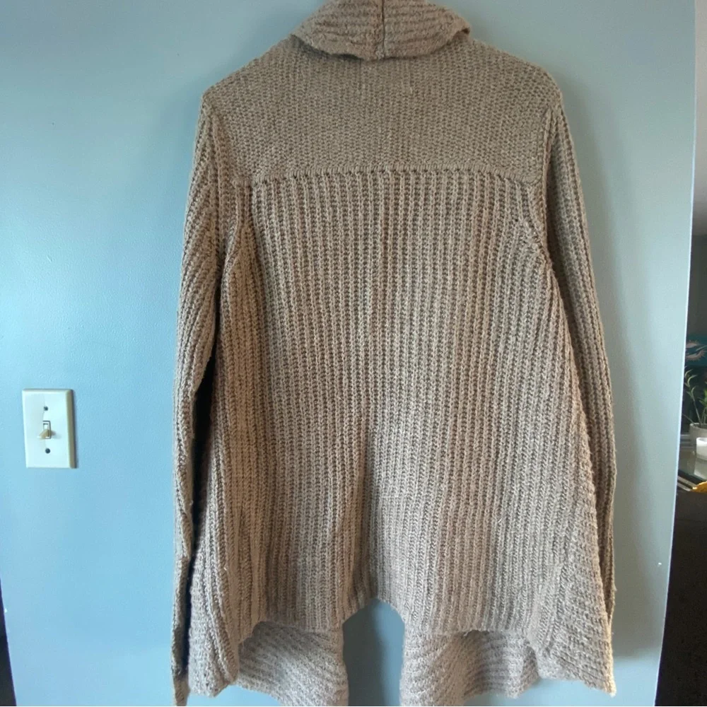 Abercrombie & Fitch Womens Knit Open Front Cardigan Sweater Camel Size M - Picture 3 of 9